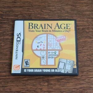 Nintendo Brain Age Nintendo DS‎ Game Puzzle Mental Exercise Dr Kawashima